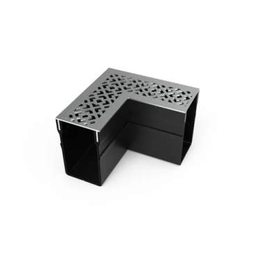 Star Drain 65/100 Hoekstuk - Diamond-Line (RVS-Inox) Tuinvisie