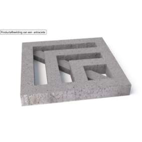 Schellevis Oudhollands Grasbetontegel Leaf 80x80x10 cm Grijs