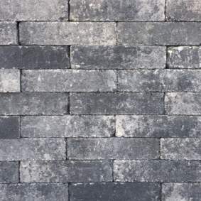 PARTIJ Waalformaat 20x5x7cm grijs zwart getrommeld