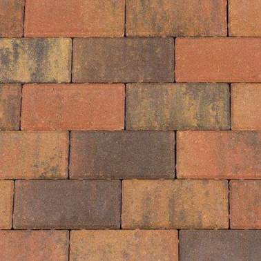 Betonklinkers 21x10,5x6cm bruin gv