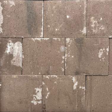 PARTIJ Straksteen 30x40x6cm roodbruin