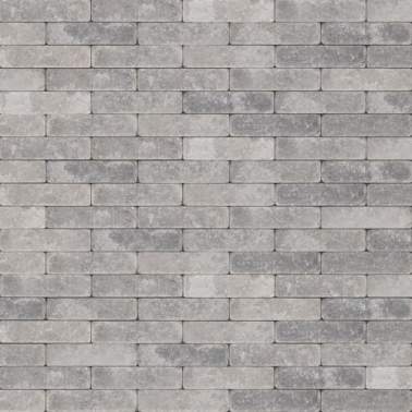 Waalformaat getrommeld 20x5x7 cm Antica grijs zwart