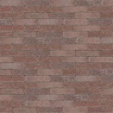 Opritsteen getrommeld 20x5x7 cm Antica rood bruin