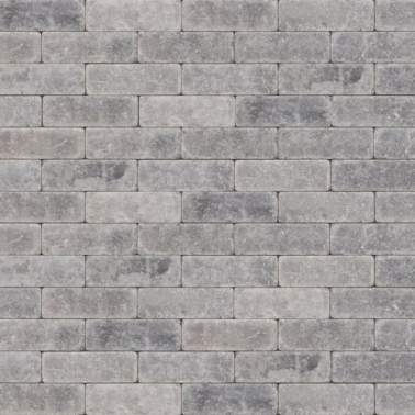 Dikformaat getrommeld 21x7x8 cm Antica grijs zwart