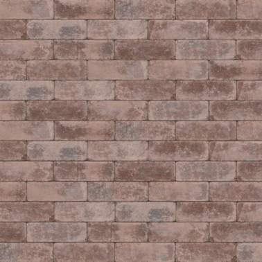Dikformaat getrommeld 21x7x8 cm Antica rood bruin