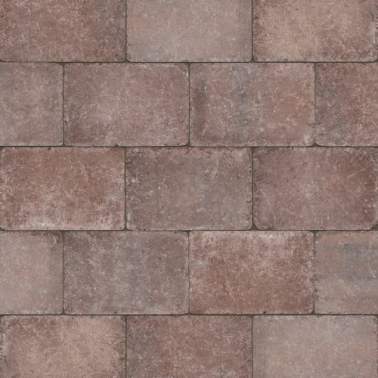 Trommelsteen 20x30x6 cm Antica rood bruin