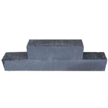 Linia palissade 12x12x48cm strak nero excellence