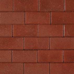 Halve betonklinker 10,5x10,5x8cm KOMO rood met deklaag