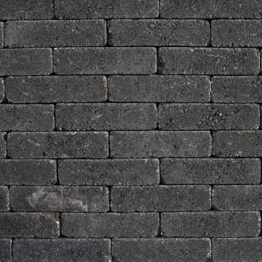Waalformaat 20x5x7cm nero antraciet getrommeld